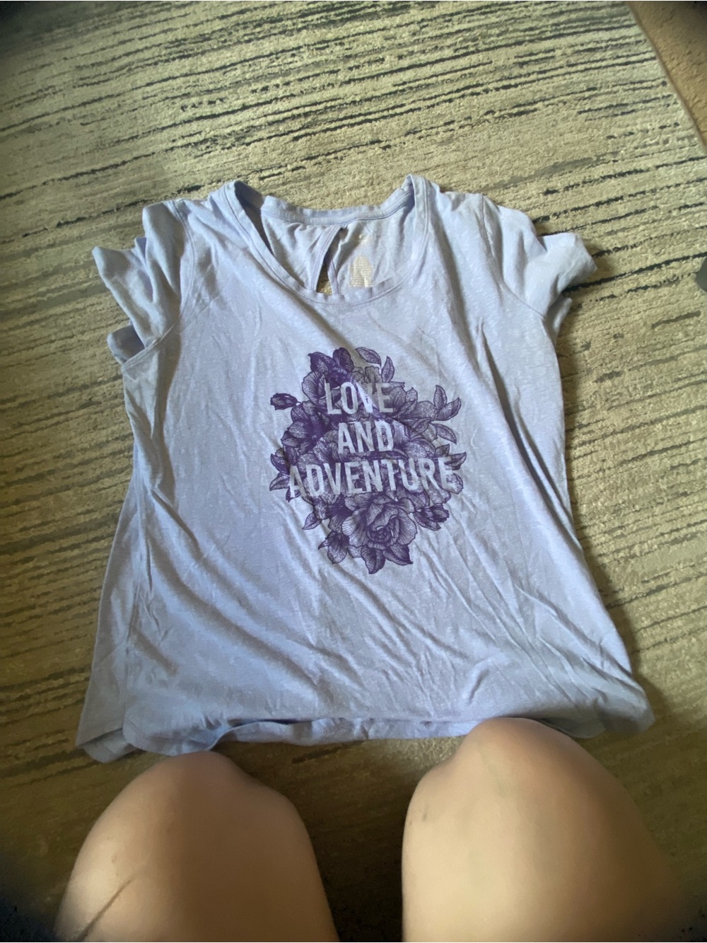 St. John's Bay Lavender Short-Sleeve Graphic Tee